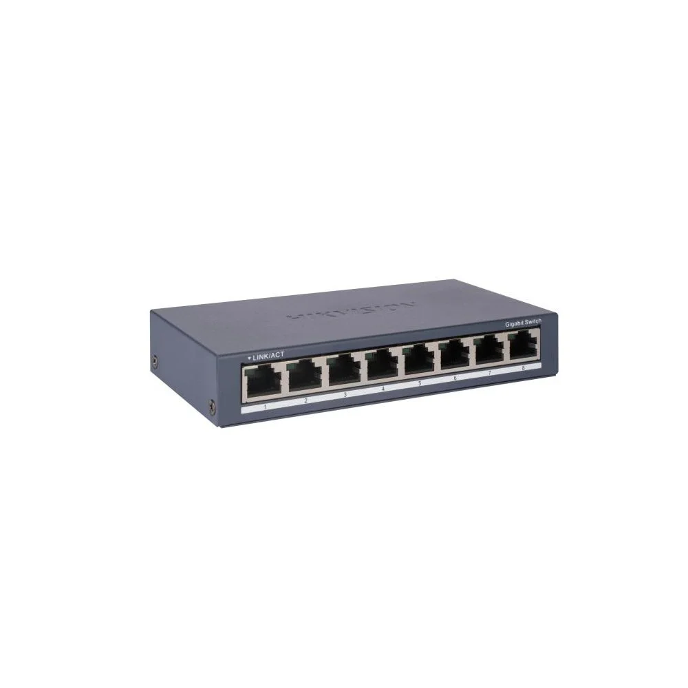 Switch Gigabit cu 8 porturi DS-3E0508-O, 10/100/1000 Mbps, fara management