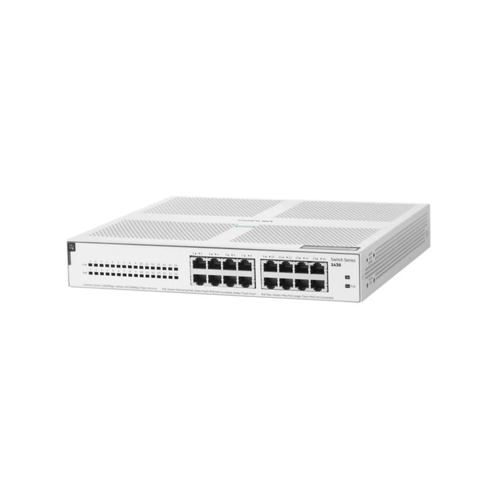 Switch Gigabyte PoE cu 16 porturi HPE Aruba R8R48A, 32 Gbps, 23.8 Mpps, 124 W
