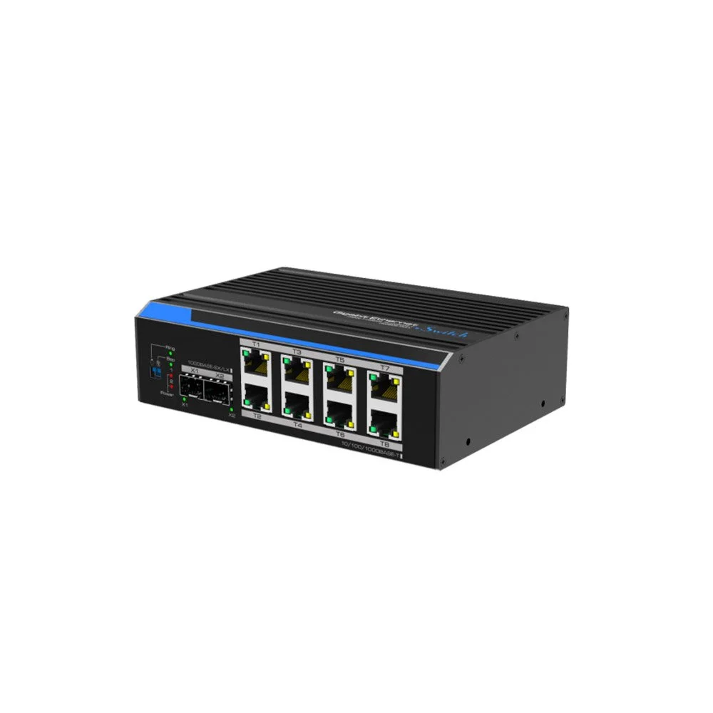 Switch industrial Gigabit cu 8 porturi UTP7208GE, 2 porturi SFP, 24 Gbps, 18 Mpps, cu management