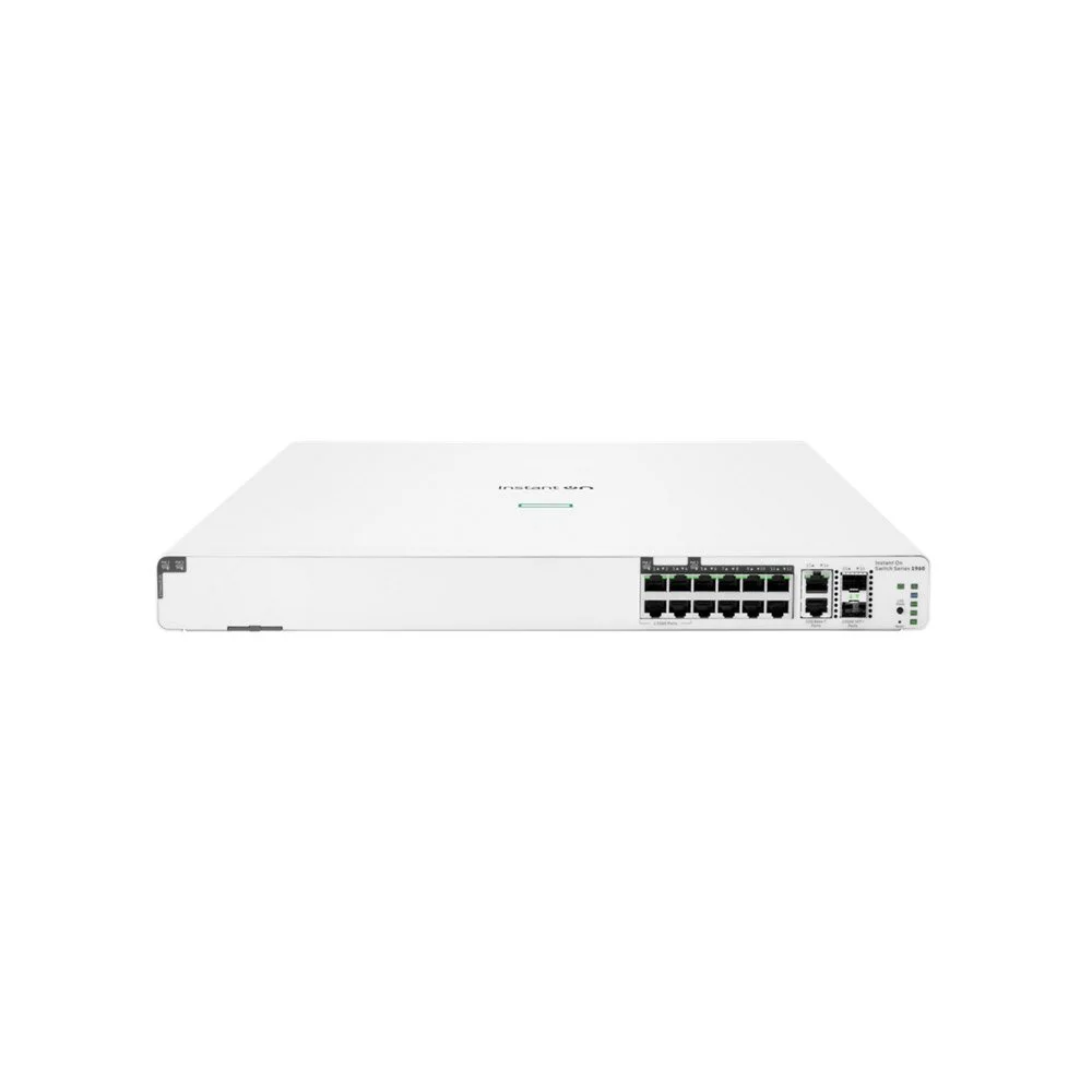 Switch PoE+ cu 8 porturi HPE Aruba Instant On 1960 S0F35A, 2 porturi Uplink, 2 porturi SFP, 116 Gbps, 172 Mpps, buget 60W, cu management