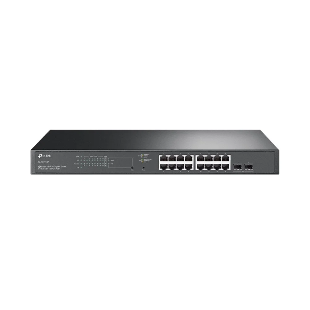 Switch rackabil cu 18 porturi TP-Link JetStream TL-SG2218P, 36 Gbps, 26.78 Mpps, Omada, PoE, cu management