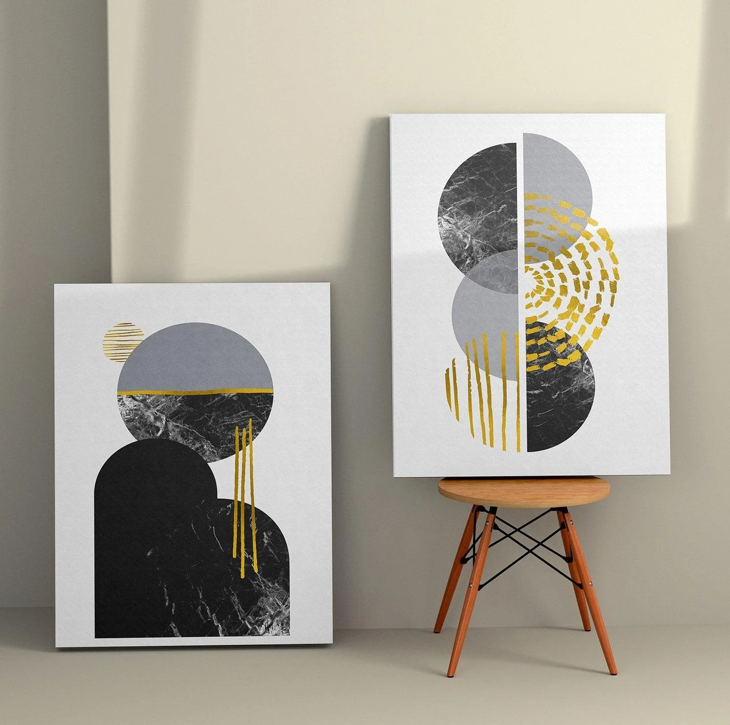 Tablou Canvas (2 bucăți) 2KNV4269, Multicolor, 110x70 cm