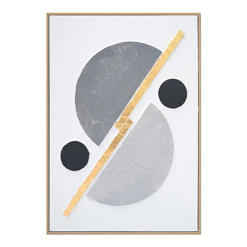 Tablou canvas Geometric  Gri 52x4.5x72 cm