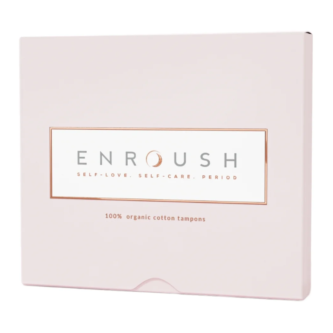 Tampoane din bumbac organic, Mini, 16 bucati, Enroush