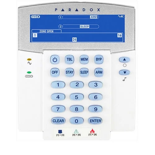 Tastatura LCD Paradox K35, 32 zone, 2 partitii, StayD