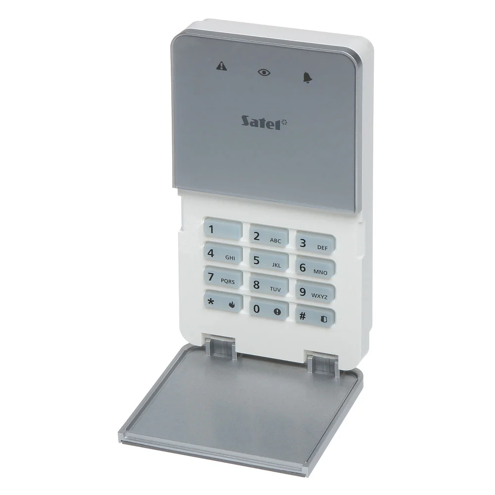 Tastatura LED de partitie Satel INT-SF-SSW, 3 butoane functionale, iesire yala electrica, monitorizare usa