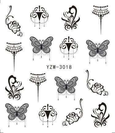 Tatuaj decor unghii YZW-3018 - YZW-3018 - Everin.ro