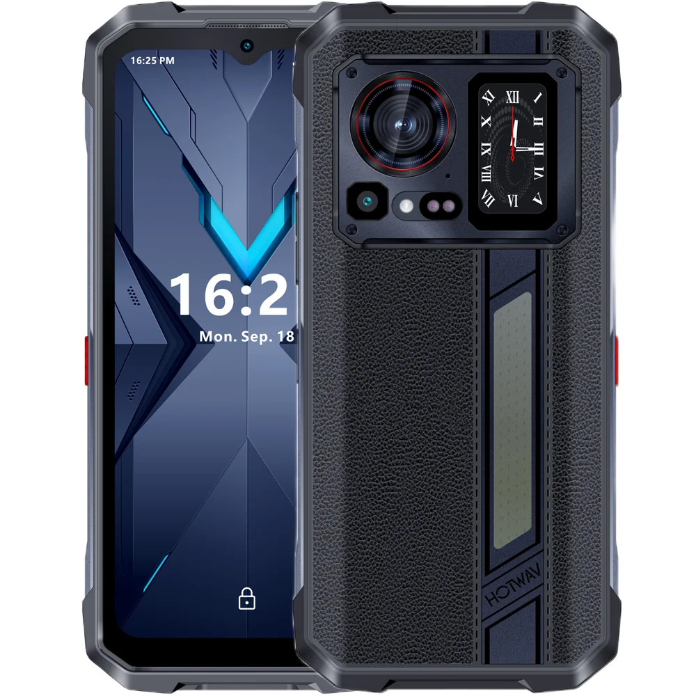 Telefon Hotwav Hyper 7 Pro Dimensity 7050 5G 256GB NFC Dual Screen Leather Black