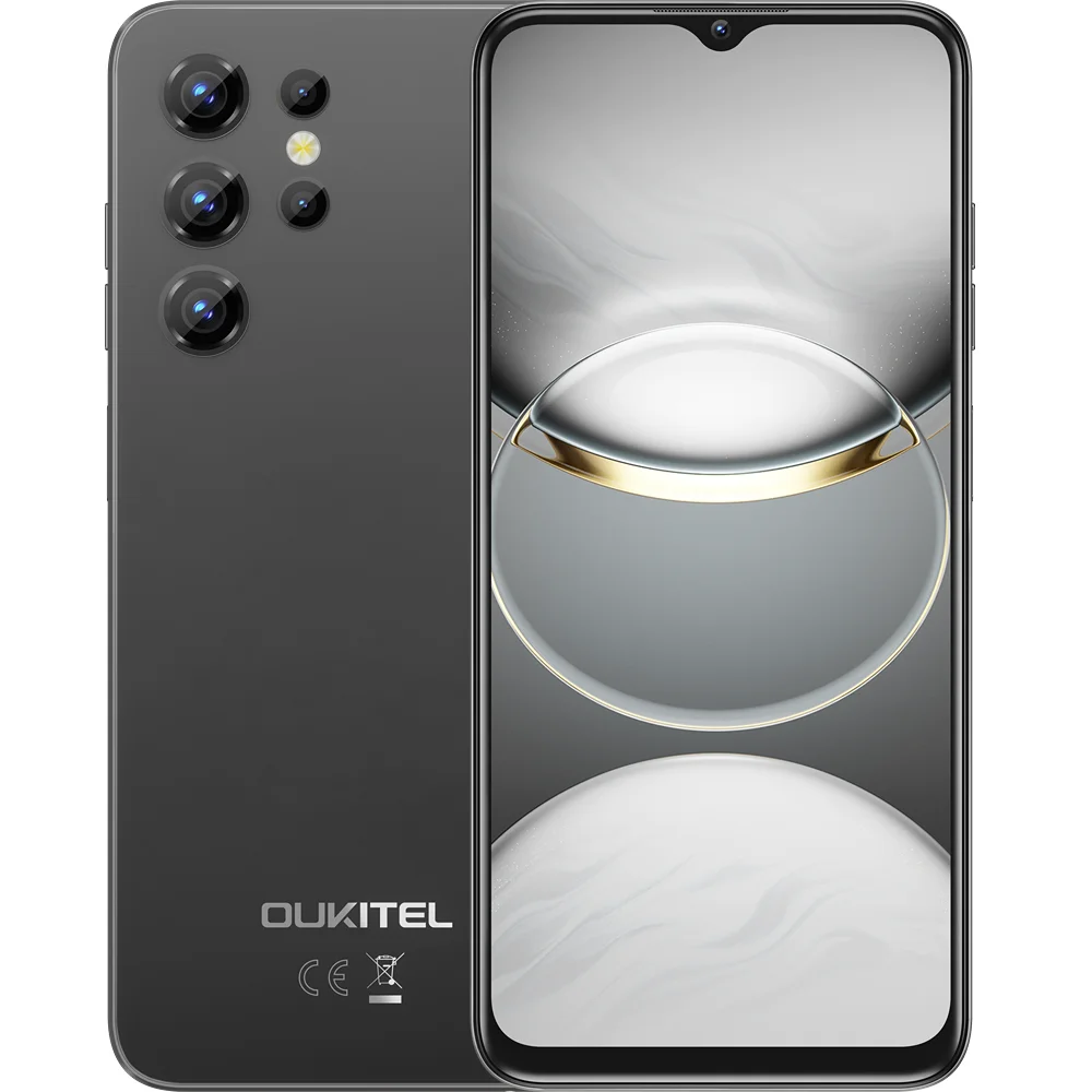 Telefon Oukitel C1 (2025), 4G, IPS 6.56-inch 90Hz, 16GB RAM   128GB, 5150mAh, Android 15, Black