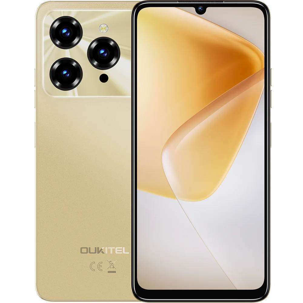 Telefon Oukitel C6, 5G, Dimensity 6300, 256GB, 5150mAh, Android 15, Gold