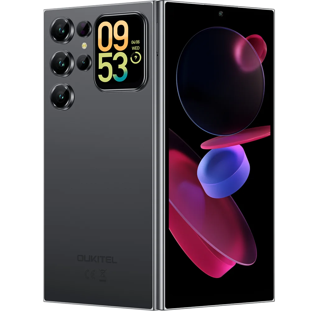 Telefon Oukitel C62, 4G, Octa-Core, Dual Display 6.88  HD+ 90Hz, 16GB RAM 128GB, 5150mAh, Android 15, Black