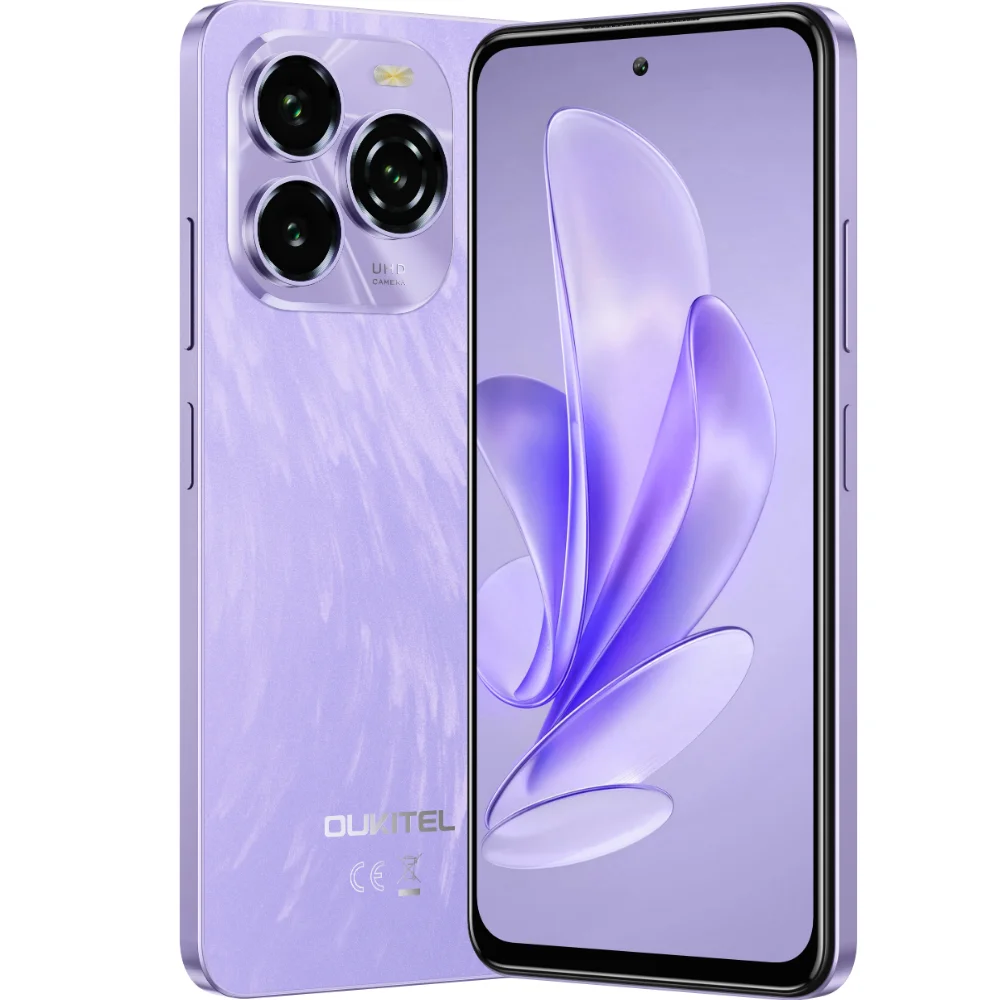 Telefon Oukitel C65, 4G, Octa-Core, 6.7-inch HD+ 90Hz, 16GB RAM 128GB, 5150mAh, NFC, Android 15, Purple