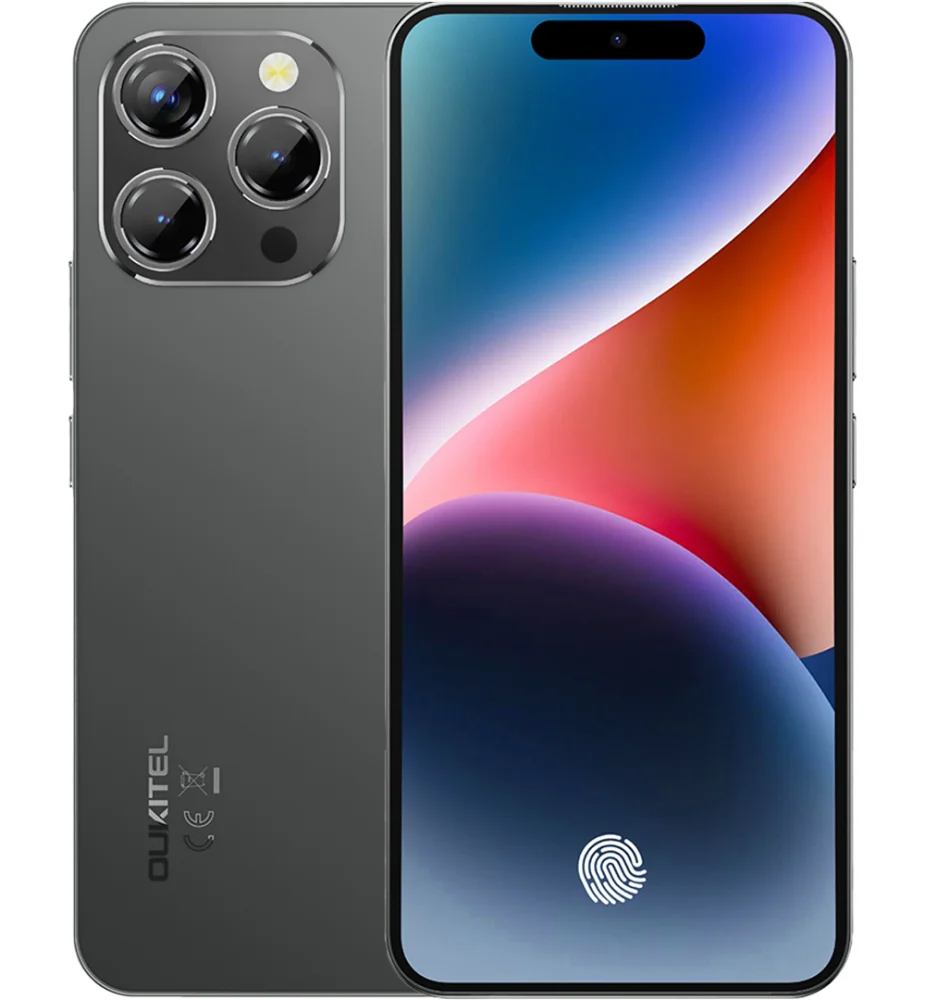 Telefon Oukitel P1, 4G, 6.7-inch AMOLED FHD+ 120Hz, 24GB RAM   256GB, 5150mAh, NFC, Android 15, Black