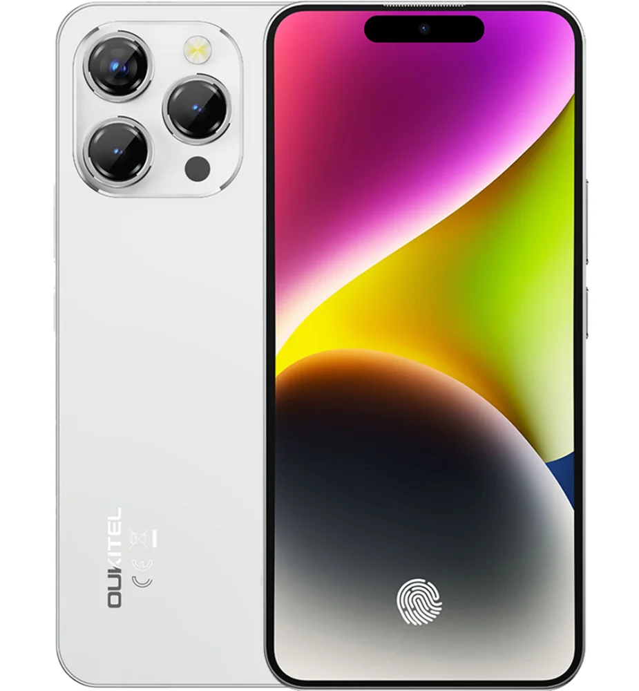 Telefon Oukitel P1, 4G, 6.7-inch AMOLED FHD+ 120Hz, 24GB RAM   256GB, 5150mAh, NFC, Android 15, White