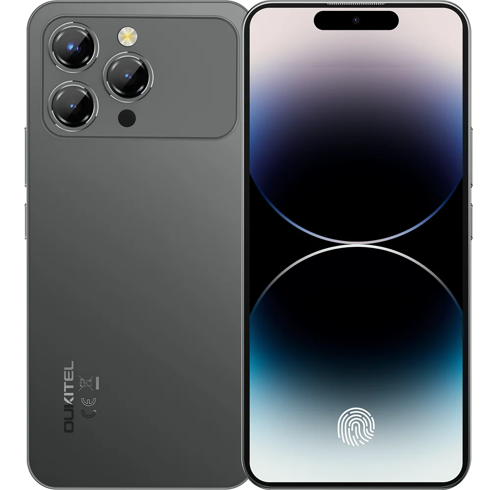 Telefon Oukitel P1 Pro, 4G, 6.7  AMOLED FHD+ 120Hz, 32GB RAM   512GB, 5150mAh, NFC, Android 15, Black