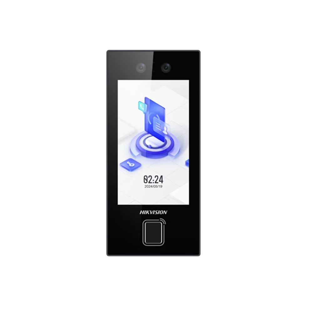 Terminal de control acces cu recunoastere faciala IP Hikvision DS-K1T344MBFWX-E1, 4.5 inch, amprenta, WiFi, PoE, 3000 de utilizatori