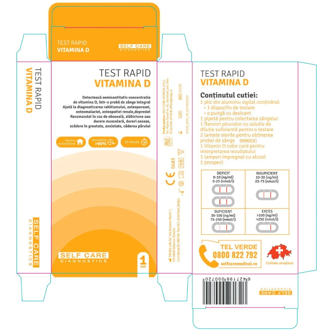 Test rapid Vitamina D, Self Care