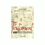 Testament. 400 de ani de poezie romaneasca. 400 years of romanian poetry - Daniel Ionita