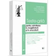 Teste-grila pentru admiterea in magistratura si in avocatura. Drept procesual penal - Catalin Marin