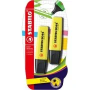 Textmarker Stabilo Boss Original, 2 bucati/blister, galben