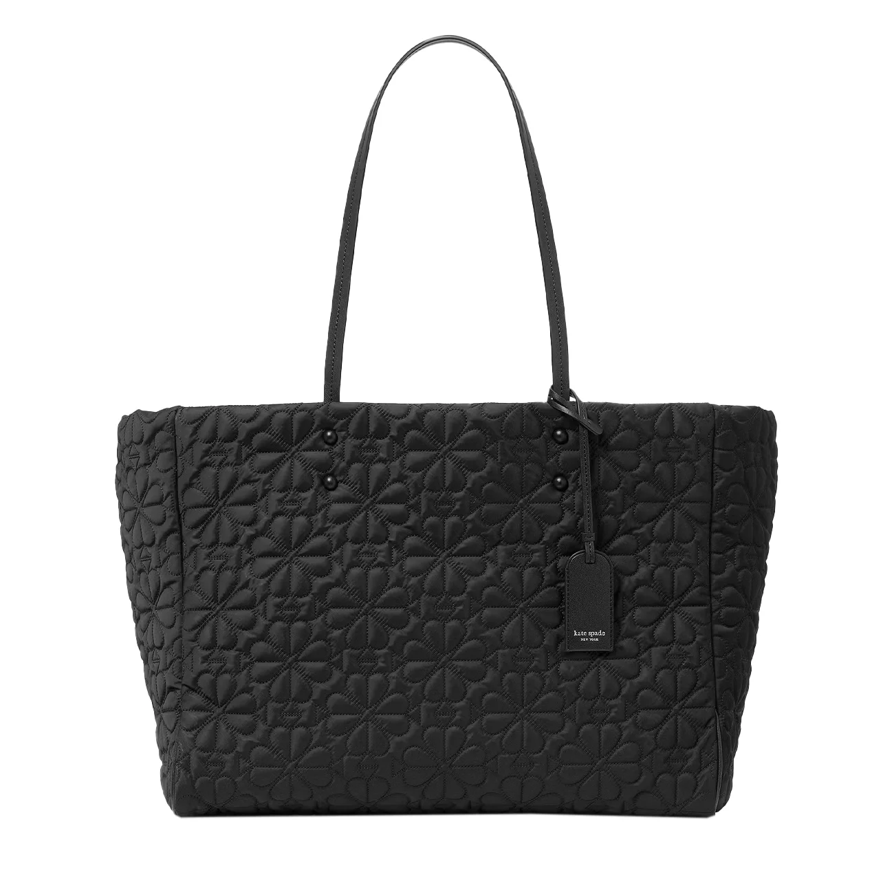 Tilly quilted large tote bag black