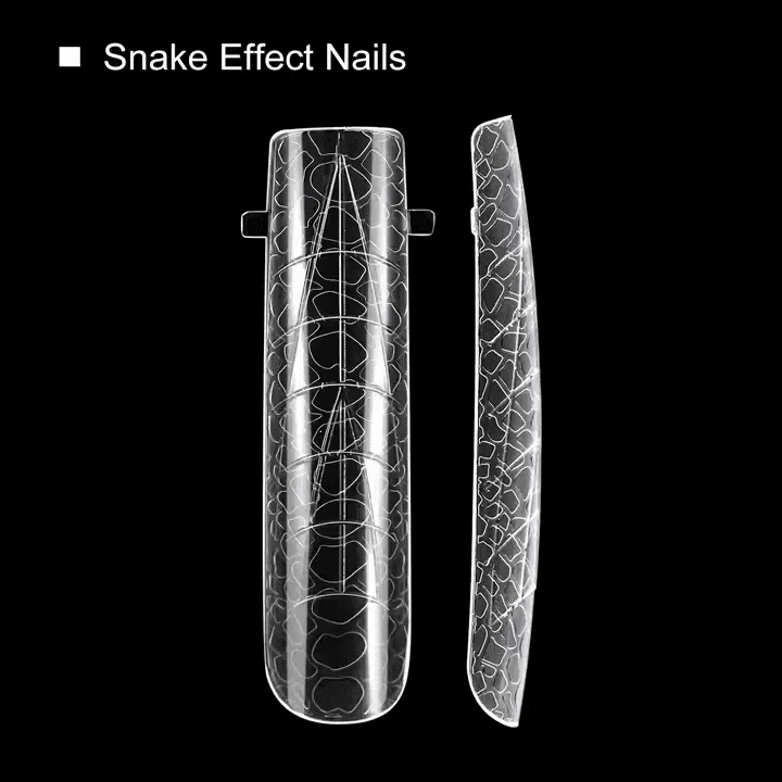 Tipsuri Full 3D Snake Skin Patrat 120 bucati - Everin