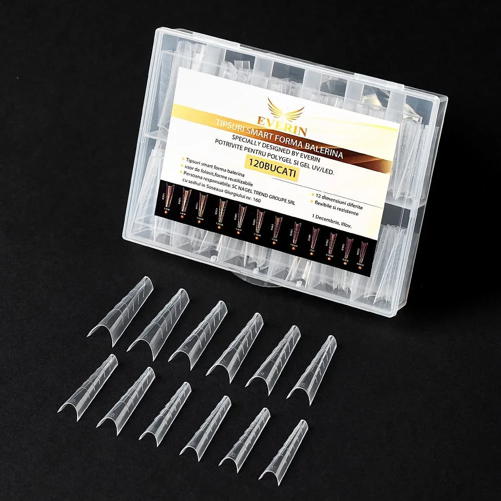 Tipsuri Smart Forms 120 buc. forma Balerina- Everin - TSMART120 - EVERIN