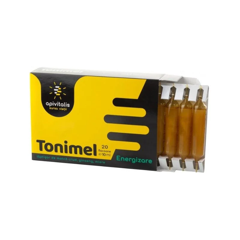 Tonimel Energizare, 20 fiole, Api Vitalis