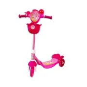 Trotineta cu desene, cadru metal, acces. plastic, 72 cm, roz