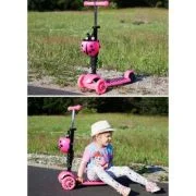 Trotineta Malplay buburuza tip scooter roz