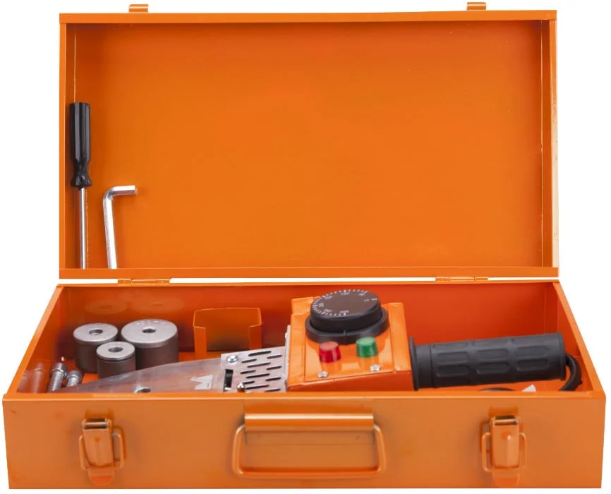 Trusa aparat sudura tevi PPR Epto A EVOTOOLS 681010, 800W, temperatura max 300°C, bacuri Ø20/25/32, valiza metalica