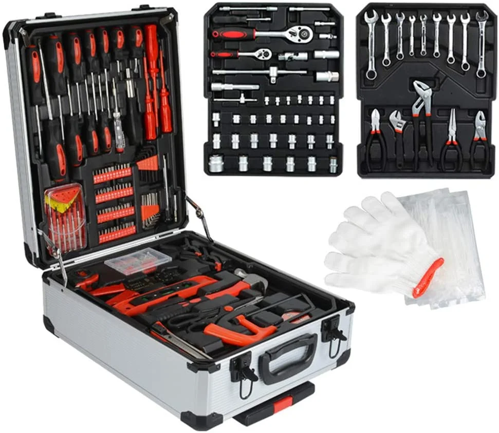 Trusa Completa Scule - 389 Piese in Valiza cu Roti Troller