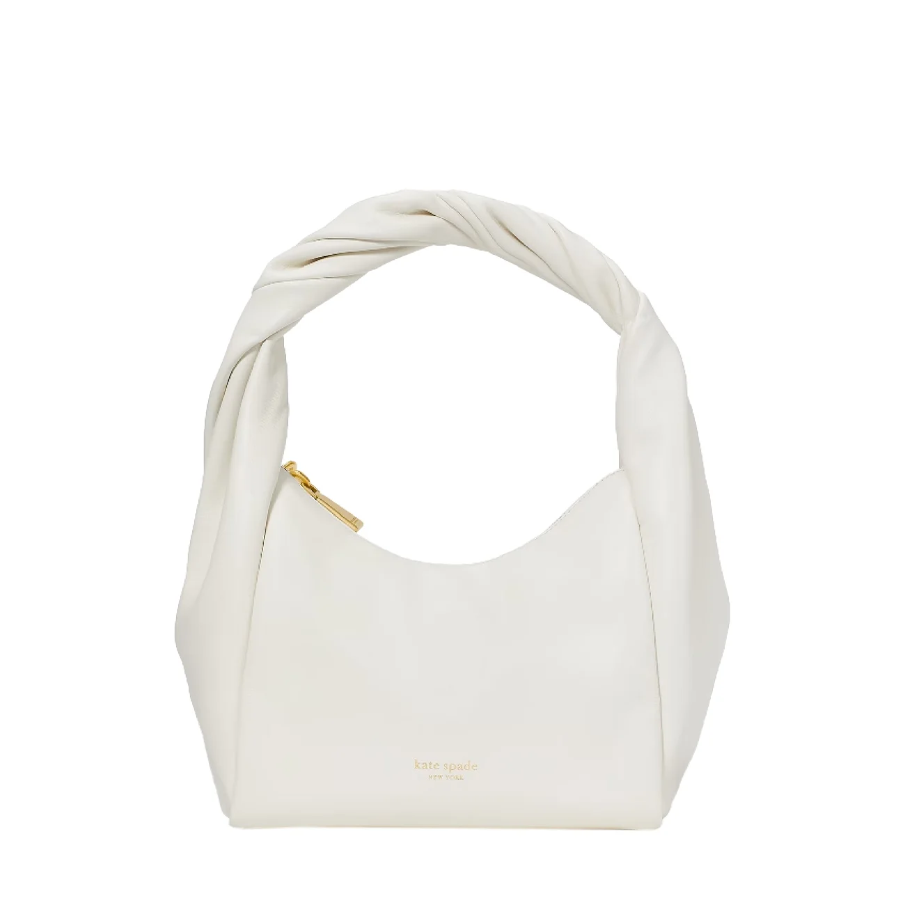 Twirl top-handle bag light cream