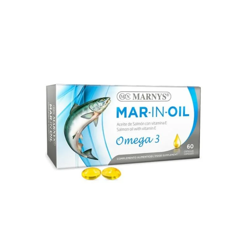 Ulei de Somon MAR-IN-OIL cu Omega 3, 60 capsule, Marnys