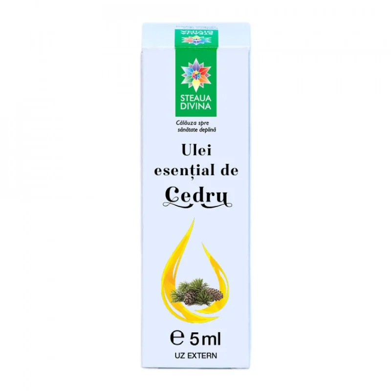 Ulei esential de Cedru, 5 ml, Steaua Divina