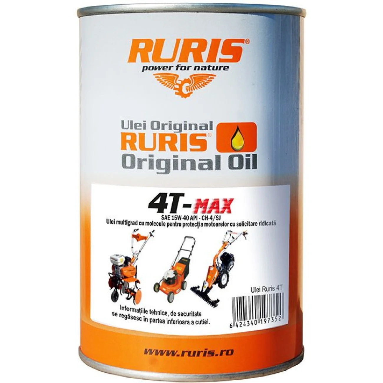 Ulei Motor in 4 Timpi RURIS - 4T-MAX (0.6 Litri)