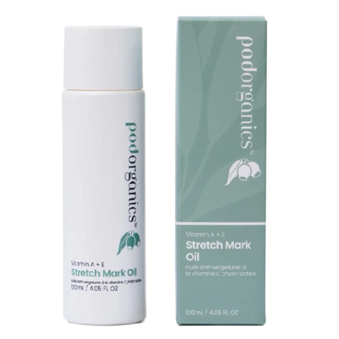 Ulei pentru vergeturi cu vitaminele A și E, 120ml, Pod Organics