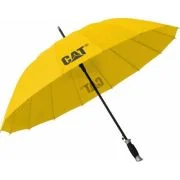 Umbrela CATERPILLAR Lash, automata, rezistenta la vant - galbena
