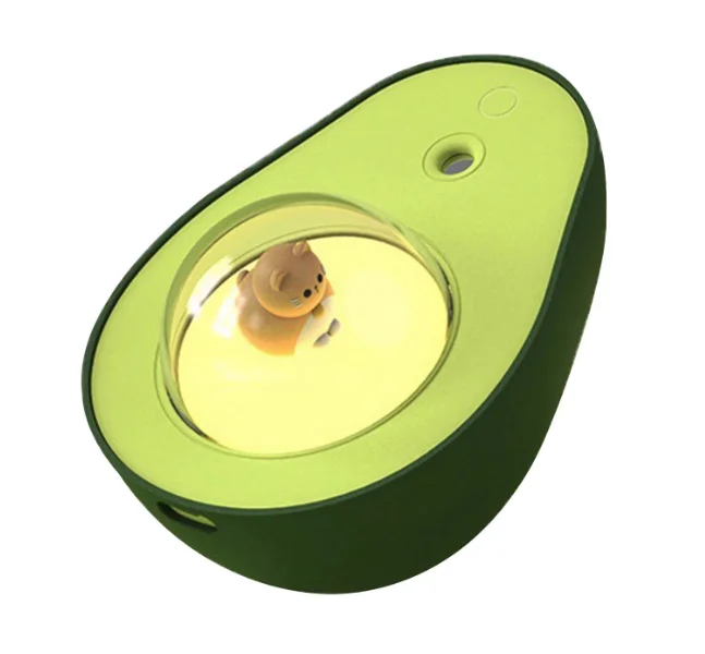Umidificator AVOCADO 210ml 138x102x86mm portabil cu lumina de noapte