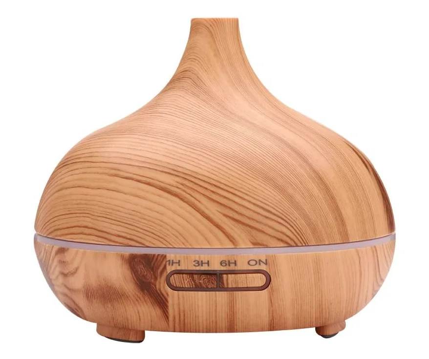Umidificator de Aer 300ml LED model NATURAL WOOD Difuzor