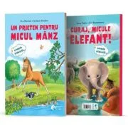 Un prieten pentru micul manz + Curaj, micule elefant! - Eva Hierteis