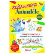 Uneste punctele. Animalele (carte de colorat)
