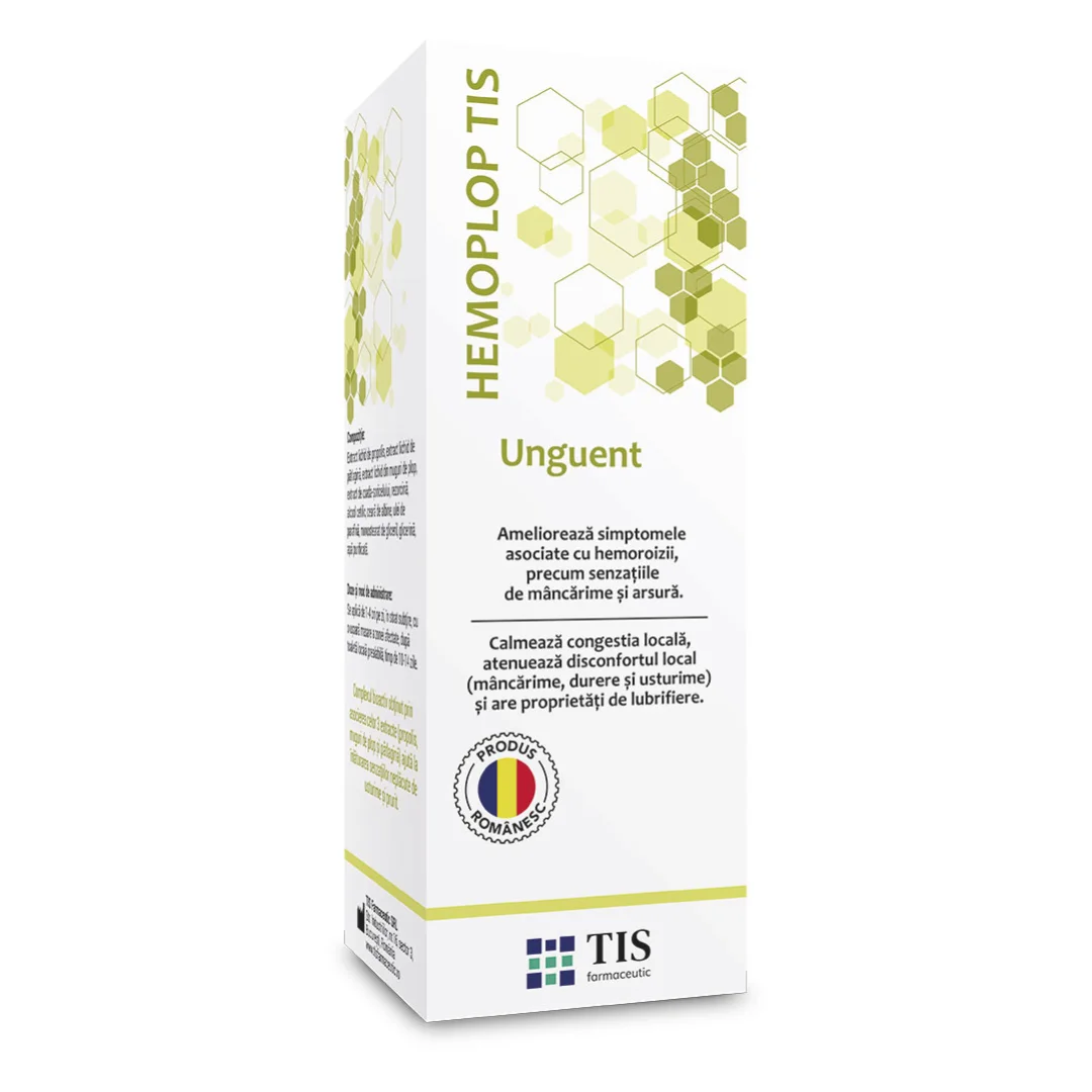 Unguent antihemoroidal Hemoplop, 50 ml, Tis Farmaceutic