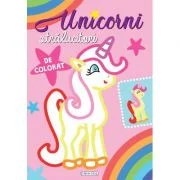Unicorni stralucitori de colorat (roz)