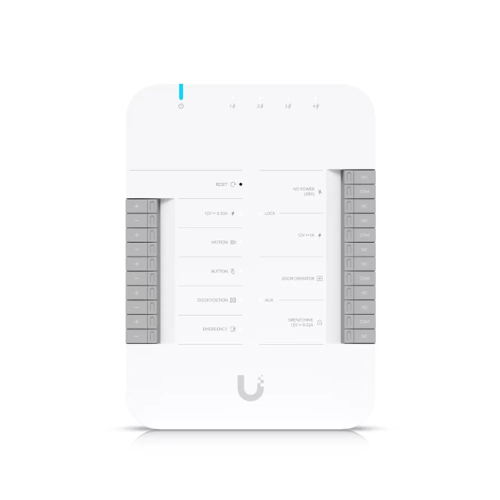 Unitate centrala control acces Ubiquiti UA-HUB-DOOR, 1 usa, 12 Vdc, 28W, UniFi Access, PoE