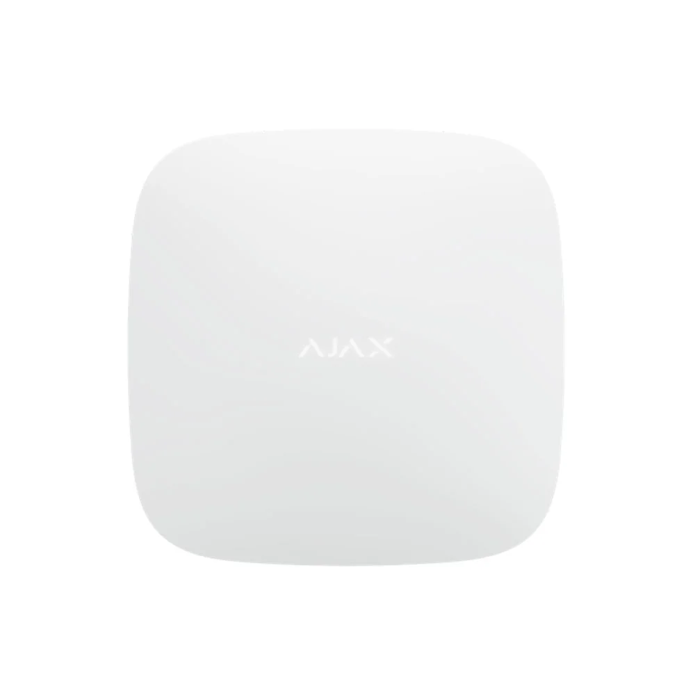 Unitate centrala wireless AJAX Hub 2 WH, 100 dispozitive, 2000 m, verificare vizuala alarma