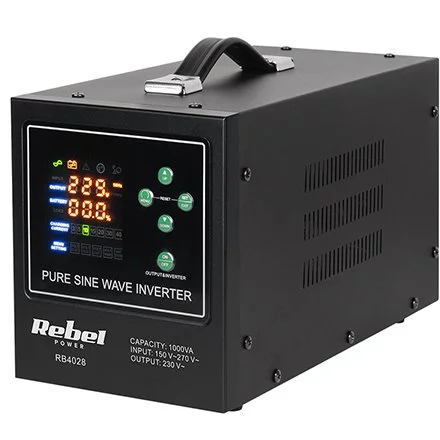 UPS Centrale termice cu SINUS PUR REBEL RB-4028, 1000VA, 700W, 12V