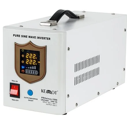 UPS CENTRALE TERMICE SINUS PUR 1000VA/700W 12V KEMOT URZ3406, borne externe