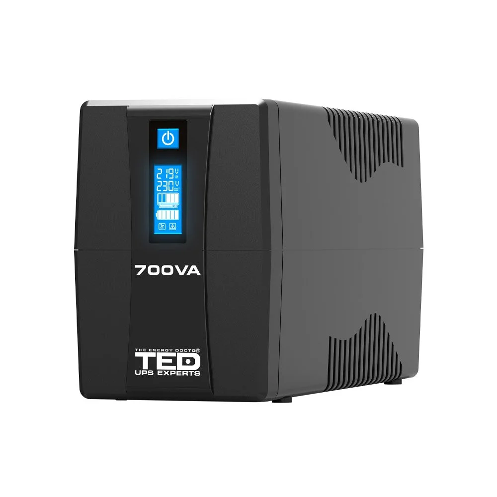 UPS cu 2 prize TED 003959, 700VA, 400 W, LCD