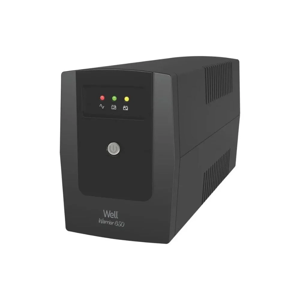 UPS cu 2 prize Well Warrior Line-Interactiv, 850 VA, 510 W, afisaj LED